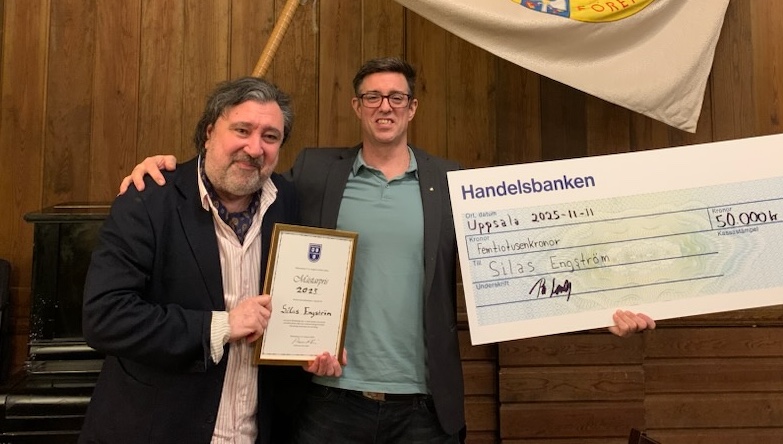 Lindgrens ordförande Aram Afsahi och Silas Engström